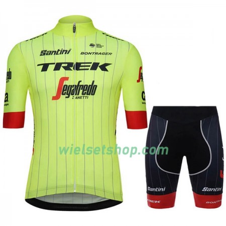 Fietskleding (Fietsshirt + Fietsbroek Kort) 2018 Trek-Segafredo N002